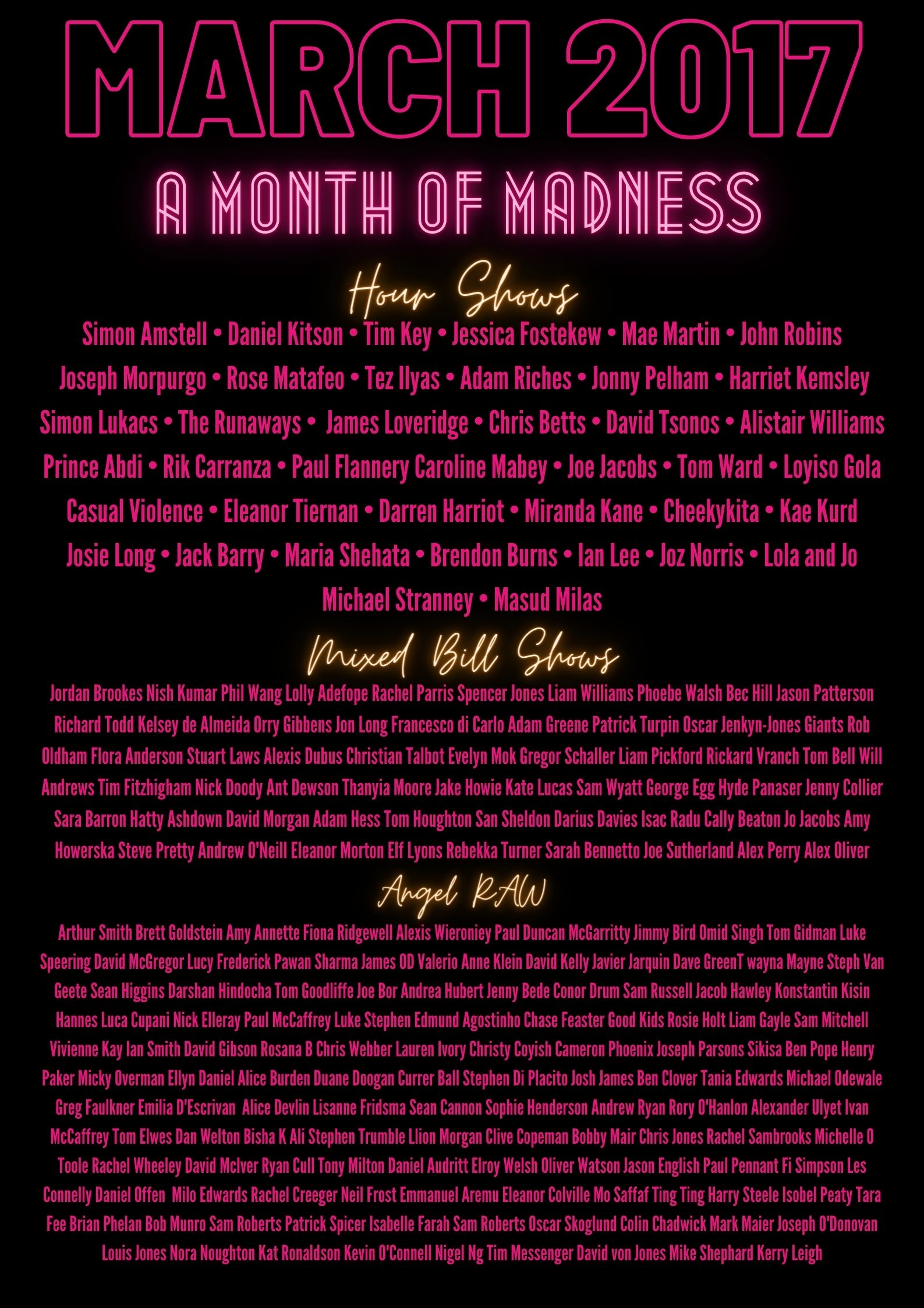 Holy shit bruh have you seen these lineups?